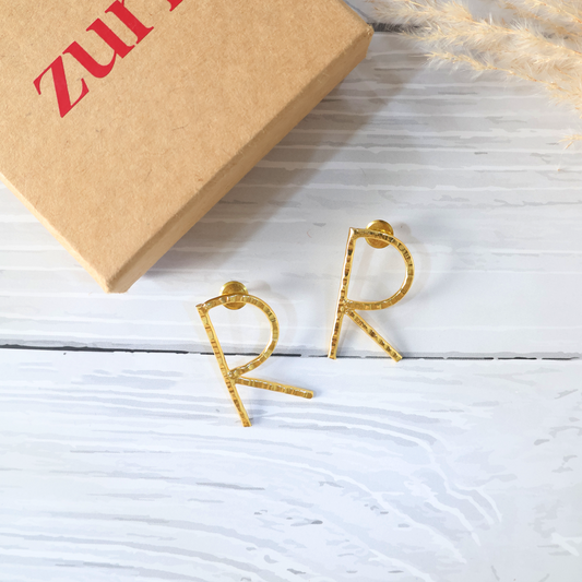 Customised English Alphabet Earring