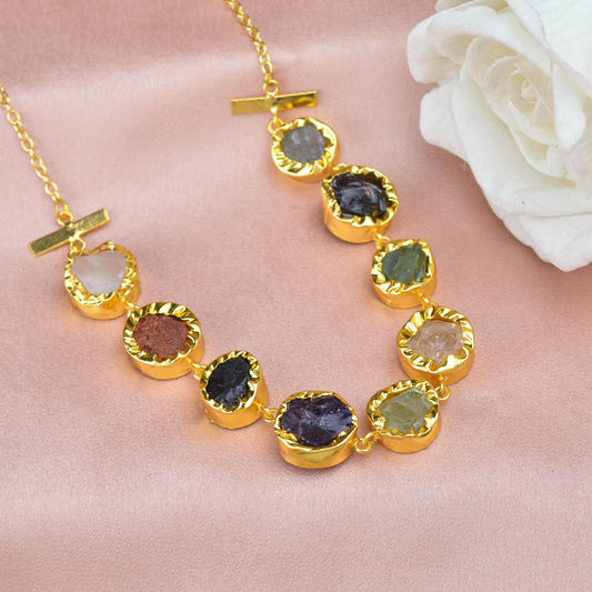 Multicolour Bar Necklace - Zuriijewels