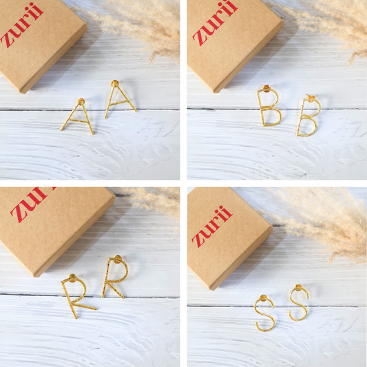 Customised English Alphabet Earring