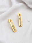 OVAL DANCING CZ STUDS