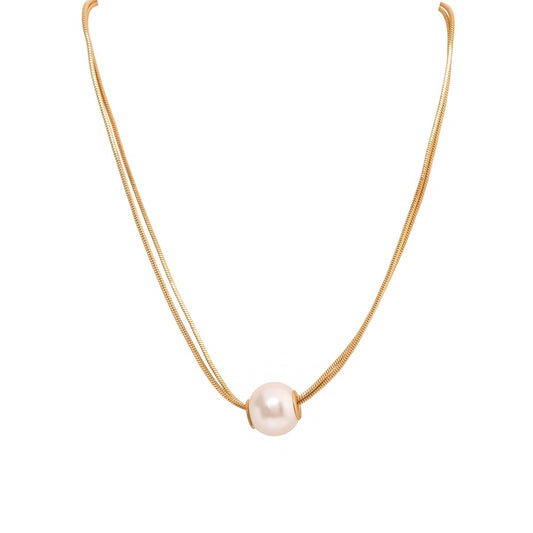 CLASSIC CHUNKY PEARL NECKLACE