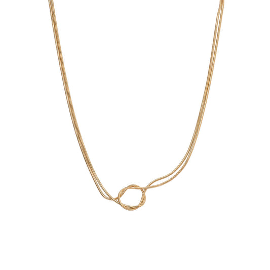 INTANGLED DUAL CHAIN NECKLACE